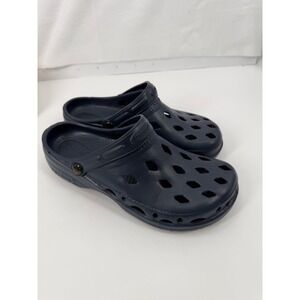 NothinZ Diamond Vent Clogs Mens Size‎ 13 Navy Blue Lightweight Comfort Shoes
